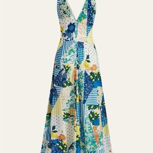 NWT Italy-inspired Patchwork Maxi Sundress